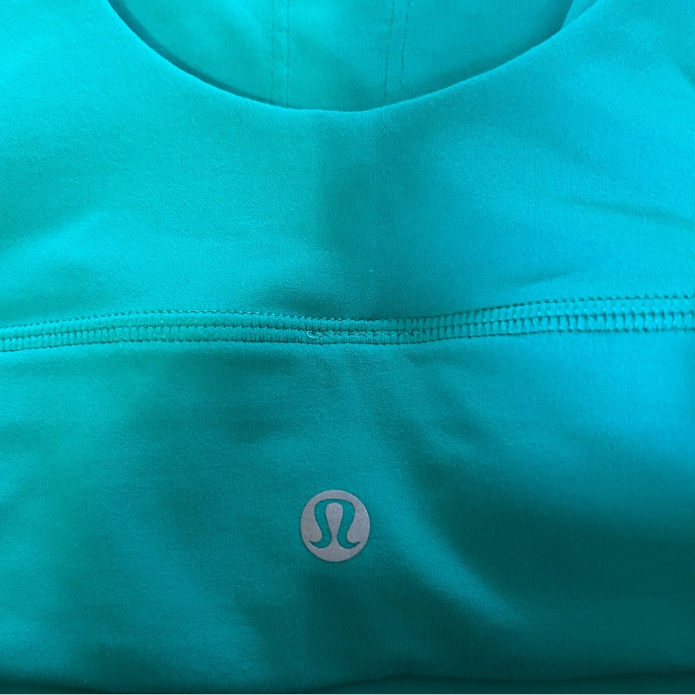 Lululemon Athletica Activewear Set Teal & Black Size 4 top Size 6 leggings - Picture 5 of 15